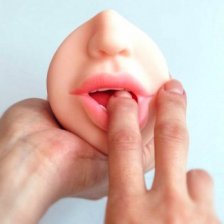 Мастурбатор ротик с зубками Oral sex with teeth