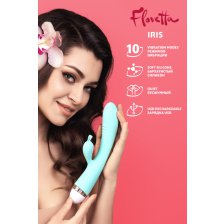 Вибратор с клиторальным стимулятором Flovetta by Toyfa Iris