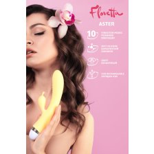 Вибратор с клиторальным стимулятором Flovetta by Toyfa Aster