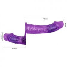 Двойной страпон с вибрацией Ultra Passionate Harness Violet