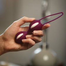 Шарики вагинальные Fun Factory SmartBalls Duo фиолетово-белый