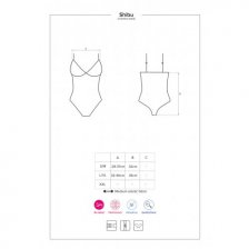 Кружевное черное боди Shibu S/M