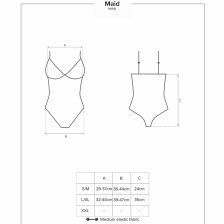Костюм Кокетливая горничная Maid синего цвета L/XL