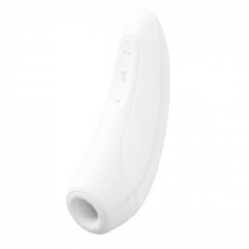 Вакуумный смарт-стимулятор клитора с вибрацией Satisfyer Curvy 1+ White
