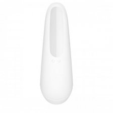 Вакуумный смарт-стимулятор клитора с вибрацией Satisfyer Curvy 1+ White