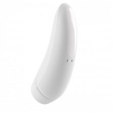 Вакуумный смарт-стимулятор клитора с вибрацией Satisfyer Curvy 1+ White