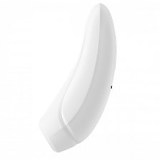 Вакуумный смарт-стимулятор клитора с вибрацией Satisfyer Curvy 1+ White