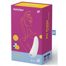 Вакуумный смарт-стимулятор клитора с вибрацией Satisfyer Curvy 1+ White