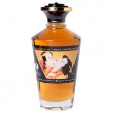 Разогревающее массажное масло Shunga Caramel Kisses c ароматом карамели 100 мл