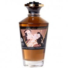 Разогревающее массажное масло Shunga Intoxicating Chocolate c ароматом шоколада 100 мл