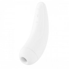 Вакуумный смарт-стимулятор клитора с вибрацией Satisfyer Curvy 2+ White