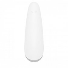 Вакуумный смарт-стимулятор клитора с вибрацией Satisfyer Curvy 2+ White