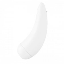 Вакуумный смарт-стимулятор клитора с вибрацией Satisfyer Curvy 2+ White