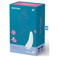 Вакуумный смарт-стимулятор клитора с вибрацией Satisfyer Curvy 2+ White