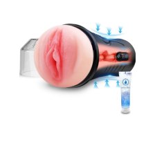 Мастурбатор с вибрацией, пульт ДУ, USB-зарядка