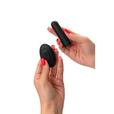 Вибропуля с пультом управления RealStick CALIBER, черная