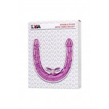 Фаллоимитатор двусторонний с вибропулей TOYFA Double Dildo with Vibro Bullet