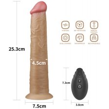 Реалистичный вибратор с ротацией Dual Layered Silicone Rotator 25 см