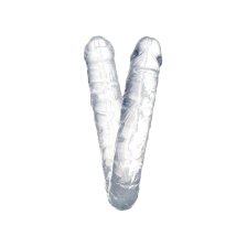 Фаллоимитатор двусторонний TOYFA Double Dildo прозрачный