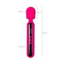 Интимный массажер eroTeq Mashr, силикон, розовый, 23,5 см