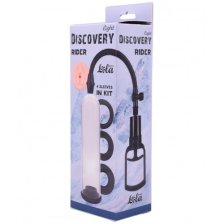 Вакуумная помпа со сменными насадками Discovery Light Rider прозрачная
