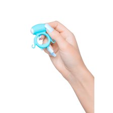 ВИБРОКОЛЬЦО НА ПЕНИС A-TOYS BY TOYFA SAIR, СИЛИКОН, ГОЛУБОЕ, Ø 2,6 СМ