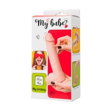 Реалистичный фаллоимитатор My Babe My Darling, TPE, телесный, 22 см