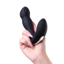 ВИБРОСТИМУЛЯТОР ПРОСТАТЫ С ПУЛЬТОМ ДУ EROTIST MOUNTO, СИЛИКОН, ЧЕРНЫЙ, 13,2 СМ
