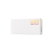 Презервативы Sagami, original 0.01, L-size, гладкие, 19 см, 5,8 см, 5 шт.
