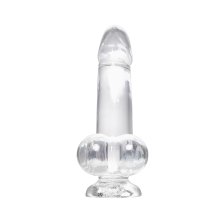 Реалистичный фаллоимитатор A-Toys by TOYFA Cryst, TPE, прозрачный, 15 см СТМ