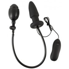Расширяющаяся анальная пробкас вибрацией Inflatable Vibrating