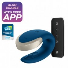 Смарт-стимулятор для пар Satisfyer Partner Double Love синий