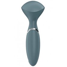 Перезаряжаемый мини-массажер с вибрацией Satisfyer Mini Wand-er серый