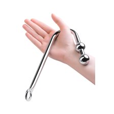 Крюк анальный с двумя шарами TOYFA Metal, 41 см