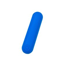 Вибропуля A-Toys NEP, силикон, синий, 8 см