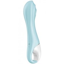 Расширяющийся смарт-вибратор с рельефной головкой Satisfyer Air Pump Vibrator 5+ голубой