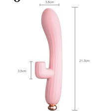 Вибратор с вакуумной стимуляцией, белый, 120591