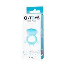 ВИБРОКОЛЬЦО НА ПЕНИС A-TOYS BY TOYFA SAIR, СИЛИКОН, ГОЛУБОЕ, Ø 2,6 СМ