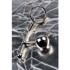 Стринги TOYFA Metal со сменными шарами, серебряные