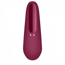 Вакуумный смарт-стимулятор клитора с вибрацией Satisfyer Curvy 1+ Rose Red