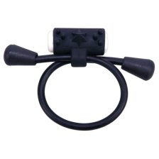 Лассо на пенис с клиторальным вибростимулятором Silicone Cock Ring