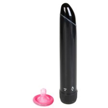 Черный вибратор с инфракрасным излучением Infra Red Massager