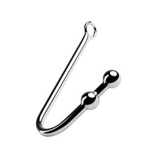 Крюк анальный с двумя шарами TOYFA Metal, 41 см