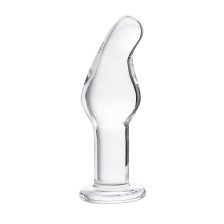 Анальная втулка Sexus Glass, прозрачное стекло