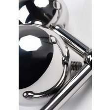 Стринги TOYFA Metal со сменными шарами, серебряные