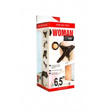 Страпон LoveToy с поясом Harness, с 2 насадками, neoskin, 17,5 см