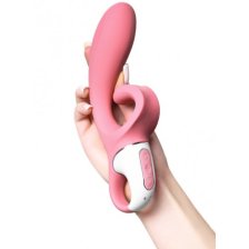 Смарт-вибратор кролик с гибким клиторальным отростком Satisfyer Hug Me Pink