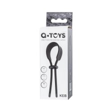 Лассо на пенис A-toys by TOYFA Keb, силикон, черное, 14 см