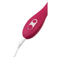 Многофункциональный вибратор L'EROINA Caberna, силикон, бордовый, 20 см