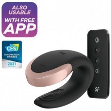 Смарт-стимулятор для пар Satisfyer Partner Double Love черный